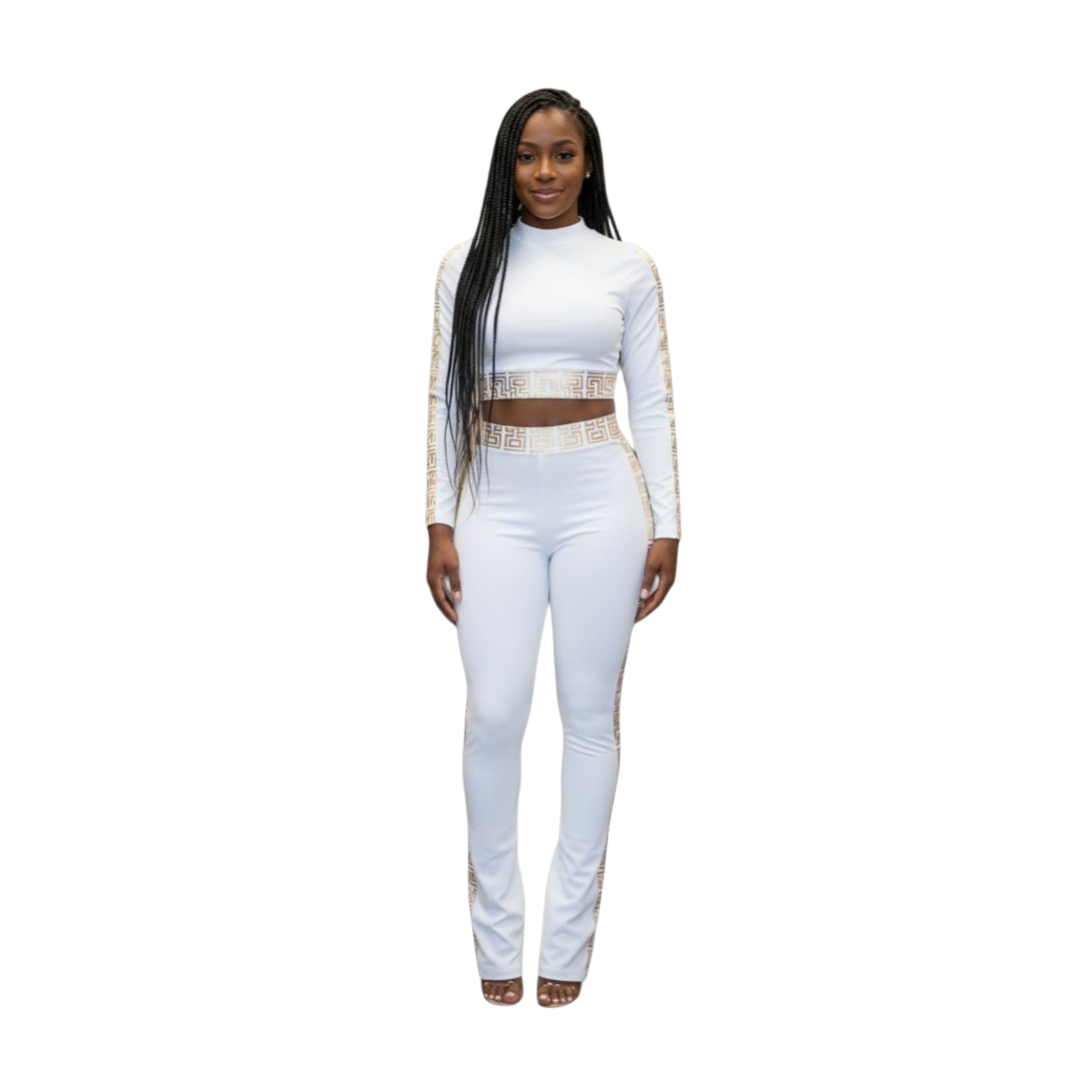 White & Gold Tracksuit