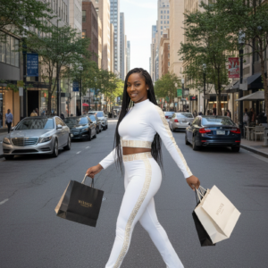 White & Gold Tracksuit